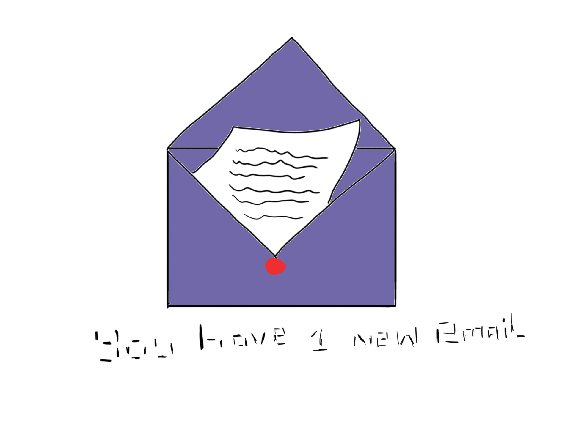 Drawing of an envelope
