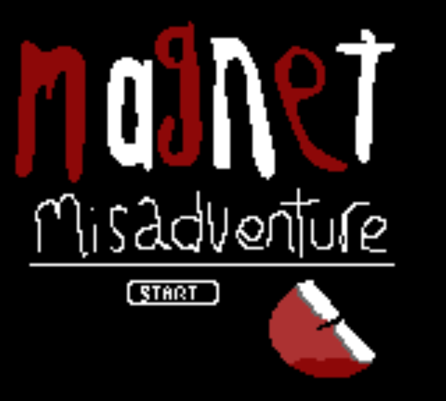 Title screen for Magnet Misadventure